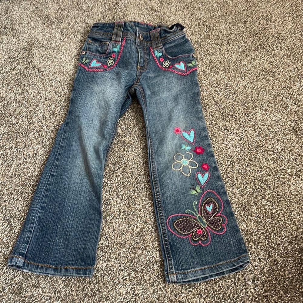 Girls Sonoma embroidered jeans. Beautiful